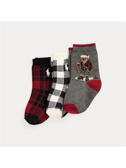 Calzini 3 paia RALPH LAUREN | 441P03158001-MULTICOLOR